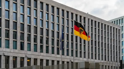 Berlin Germany December 28, 2023: The building complex of the Federal Intelligence Service (BND) is the largest headquarters of an intelligence agency in the world.