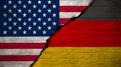 US Germany Flags