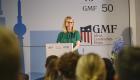 GMF President Heather Conley speaks in Berlin at GMF's anniversary event.