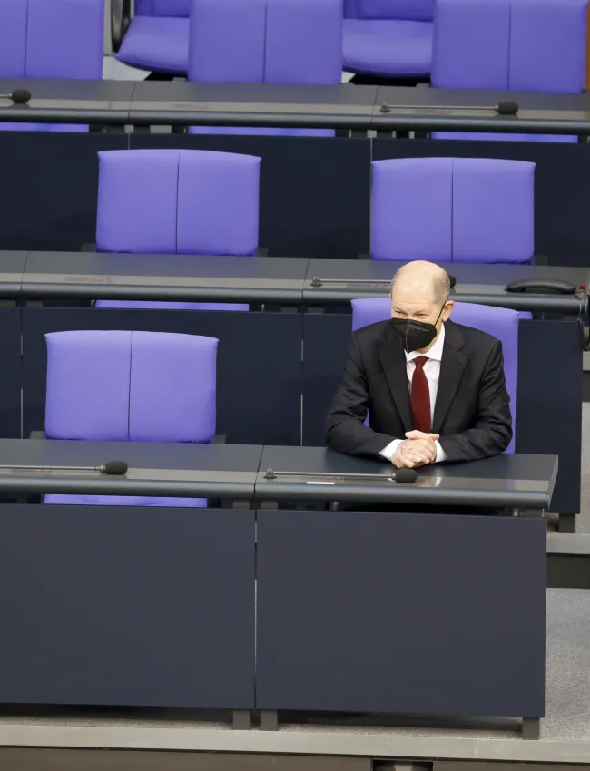 Members of the German Bundestag elect Olaf Scholz as the new Chancellor of the Federal Republic of Germany.