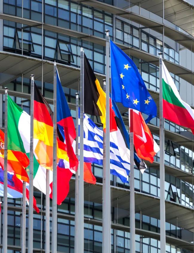 Strasbourg, France, July 3, 2019: European Parliament in Strasbourg, France