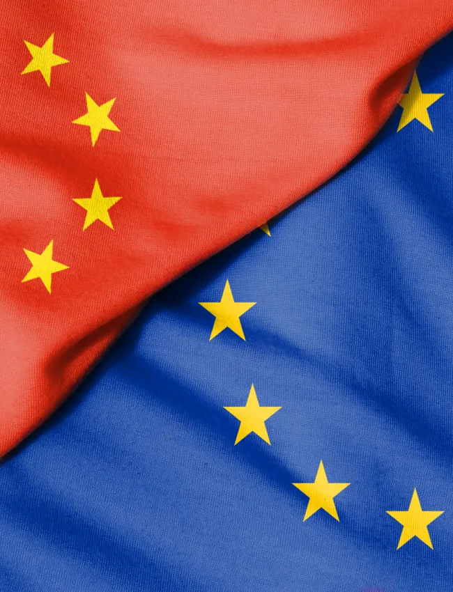EU China flag graphic