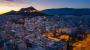 Panoramic View over Athens by Sunrise with old city downtown and Acropolis skyline