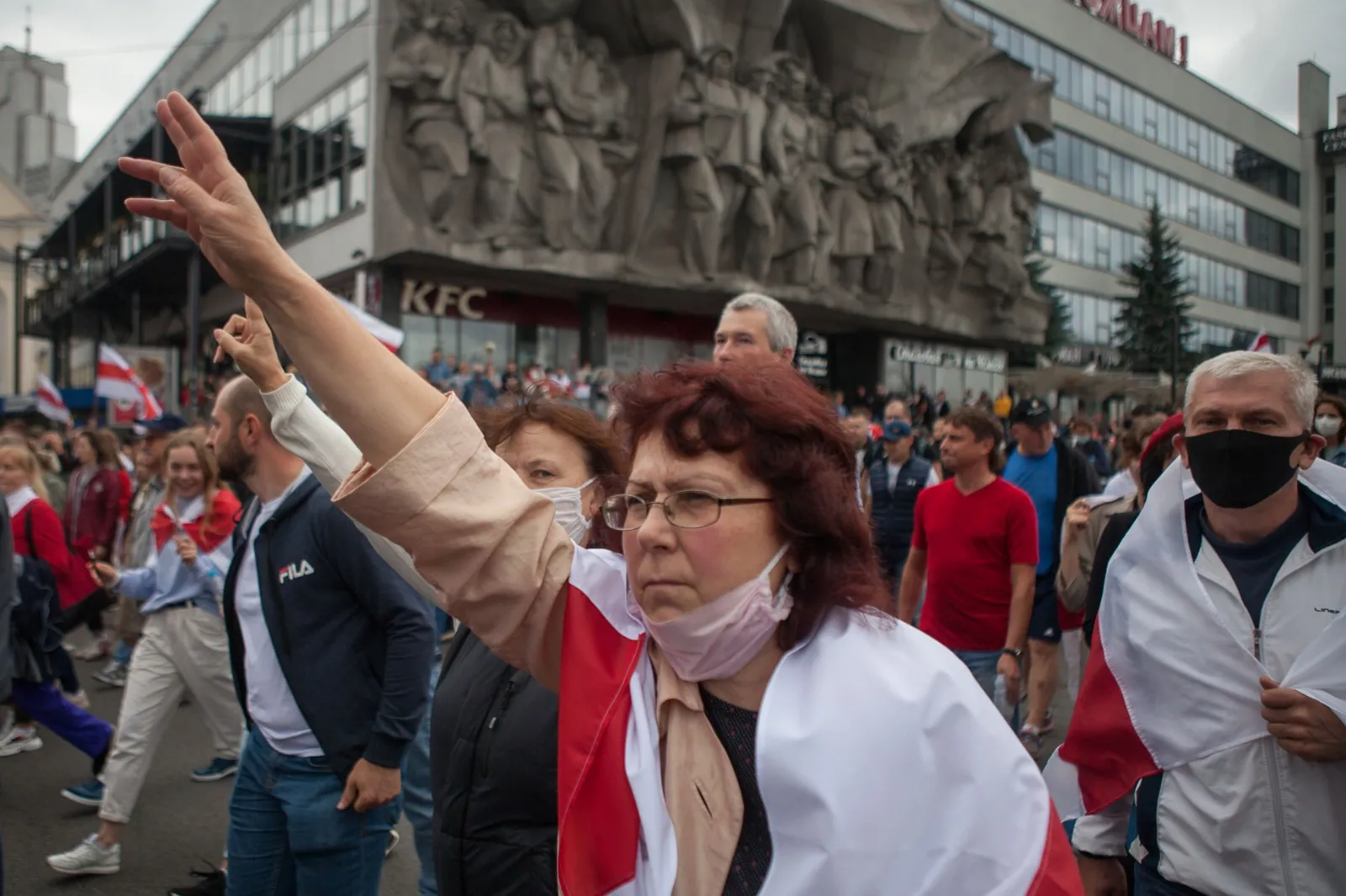 Belarus demonstration for free elections, August 2020