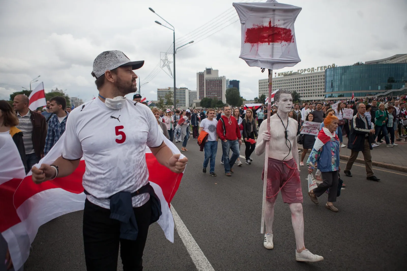 Belarus demonstration for free elections, August 2020