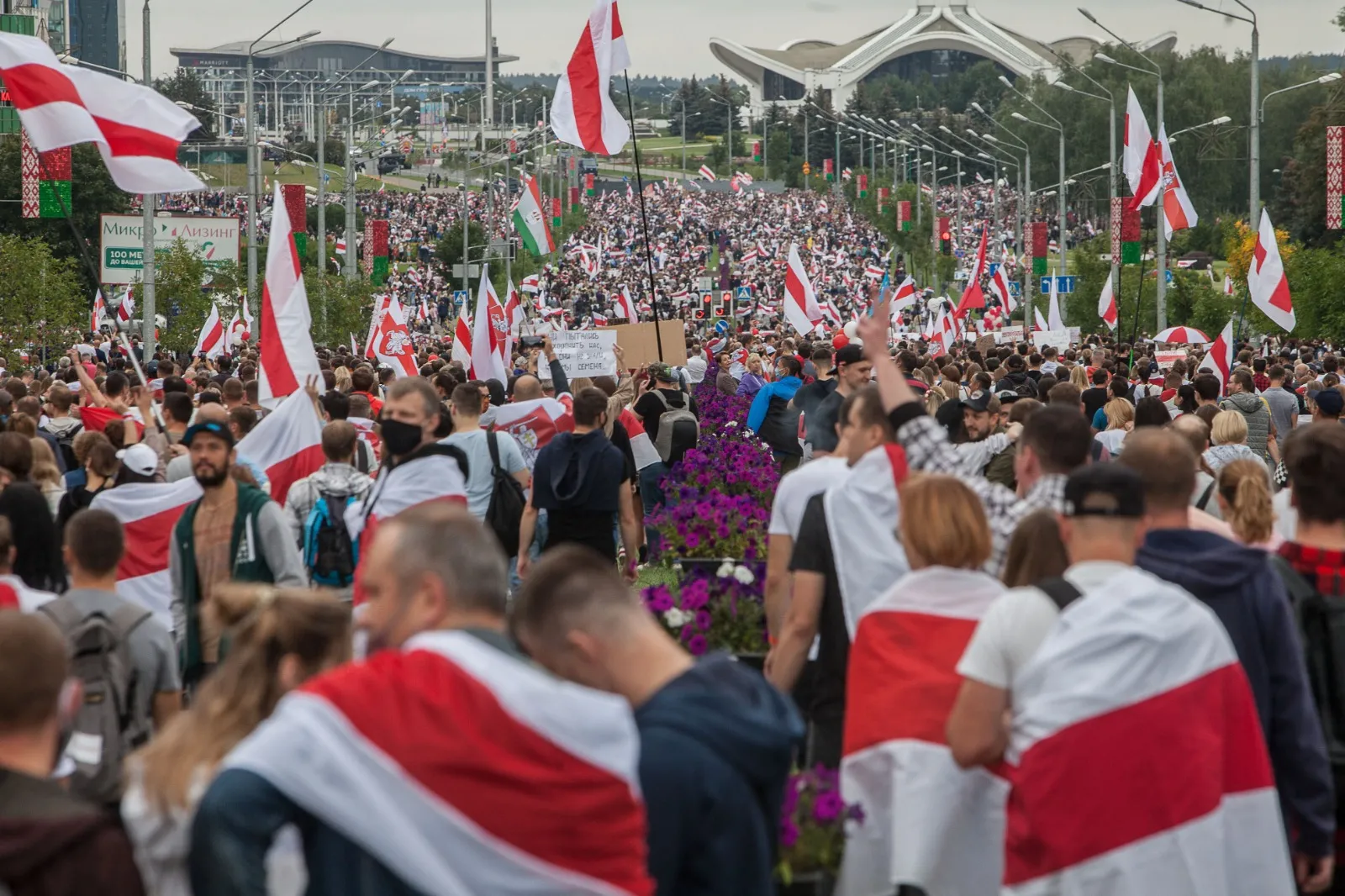 Belarus demonstration for free elections, August 2020