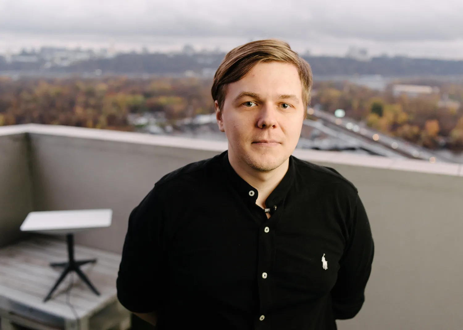 Portrait of Ilya Vasiliev head of pm iLogos Game Studio, Kyiv, November 3, 2022
