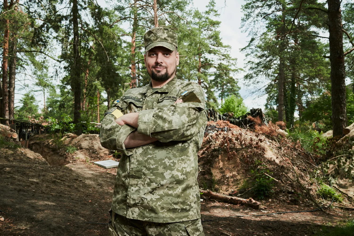 Portrait of Andriy Kovalev is a political scientist, political analyst, historian, religious scholar and journalist, Polissya, July 12, 2022