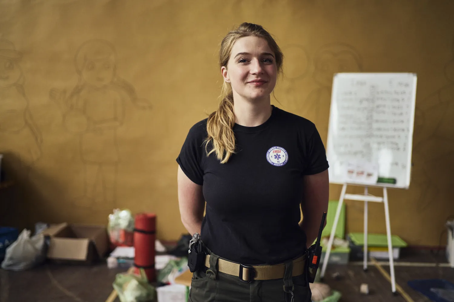 Portrait of Maria Nazarova, tactical medicine instructor, Sivershyna, June 17, 2022 