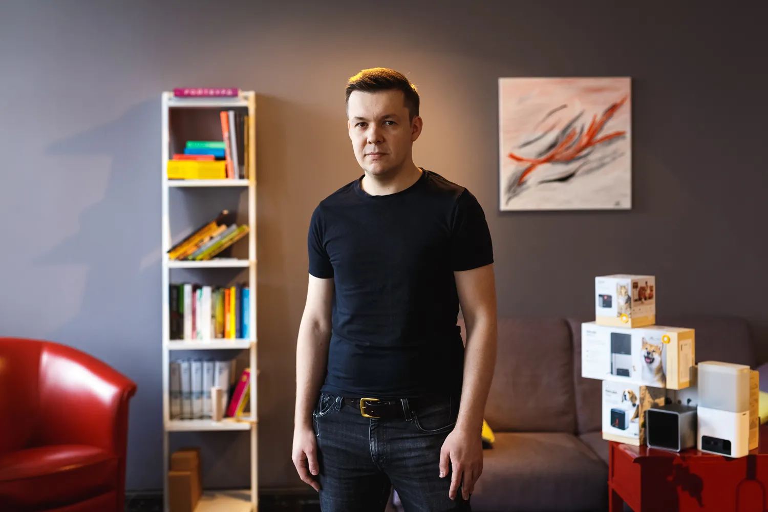 Portrait of Yaroslav Azhnyuk - CEO, co-founder of Petcube, Kyiv, October 19, 2022